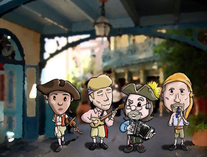 The Bootstrappers at Disneyland drawn by Amber Brinigar